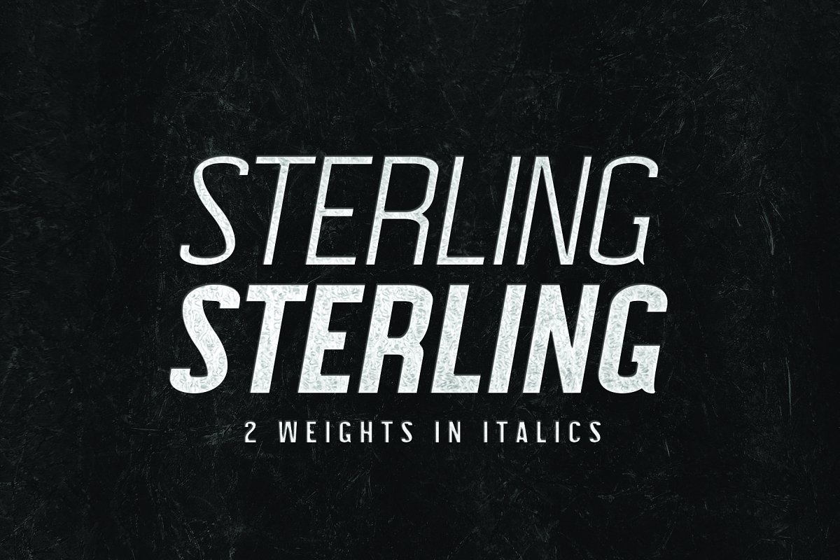 Example font Sterling #3